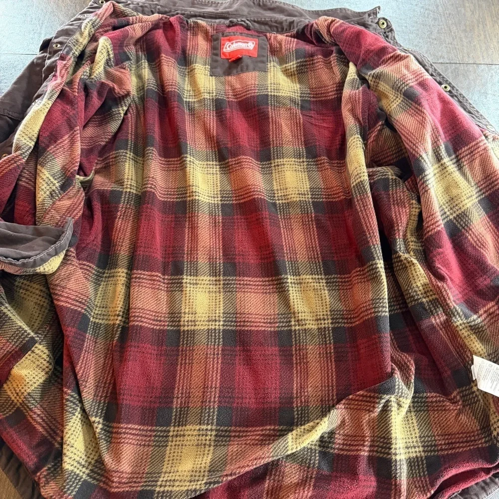 Coleman Fleece Lined Canvas Shacket Sz 2 XL